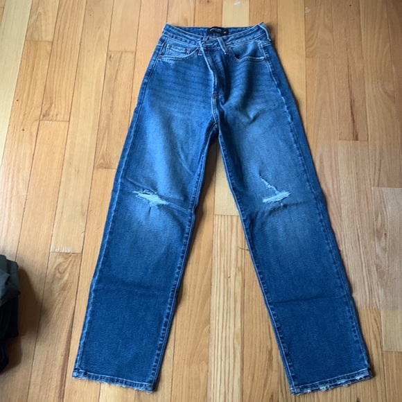JUST BLACK DENIM DAD JEAN - Picture 4 of 5